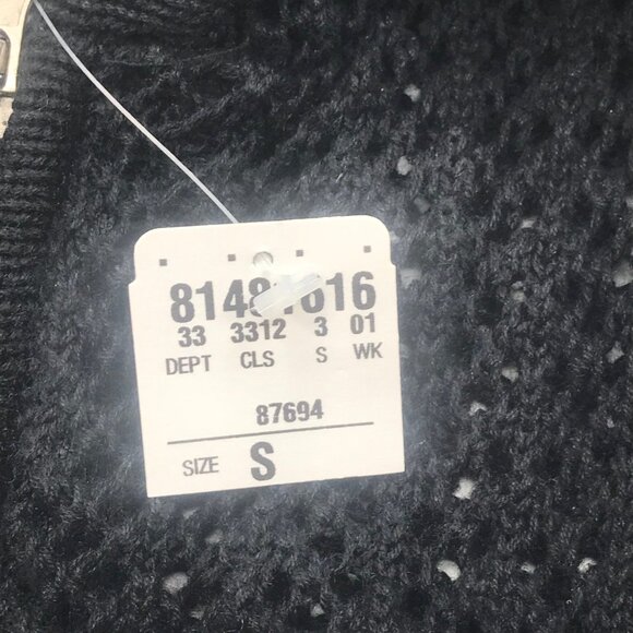 Cool Attitudes Women's Hooded Sweater Knit Size Small Black New With Tags - Picture 3 of 14